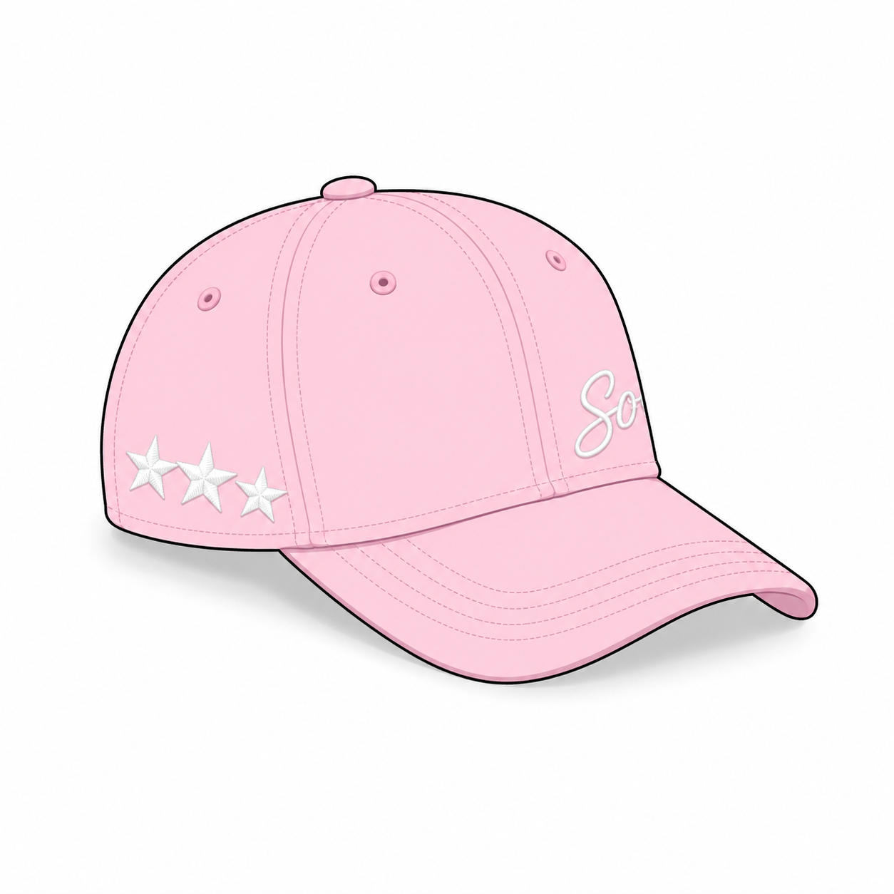 Pink Adjustable Cap